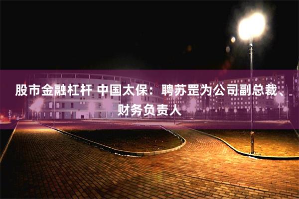 股市金融杠杆 中国太保：聘苏罡为公司副总裁、财务负责人