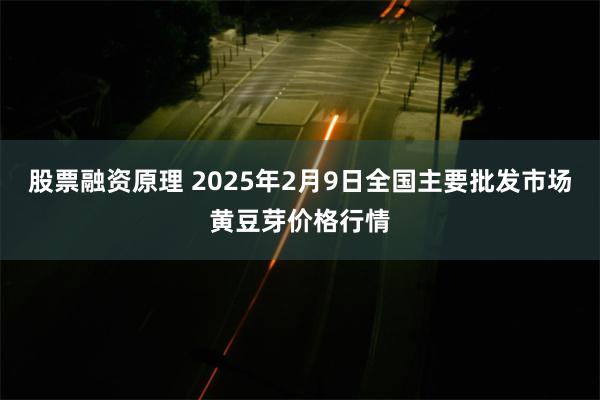 股票融资原理 2025年2月9日全国主要批发市场黄豆芽价格行情